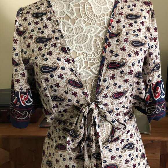 Cupshe Paisley High low Dress - Picture 8 of 8